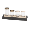 Plastic 4pcs Spice Jars Wholesale